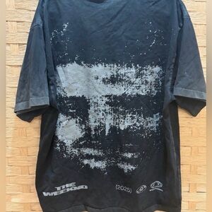 The Weeknd After Hours Til Dawn Tour 2025 Shirt Mens XXL Black Distorted Face XO